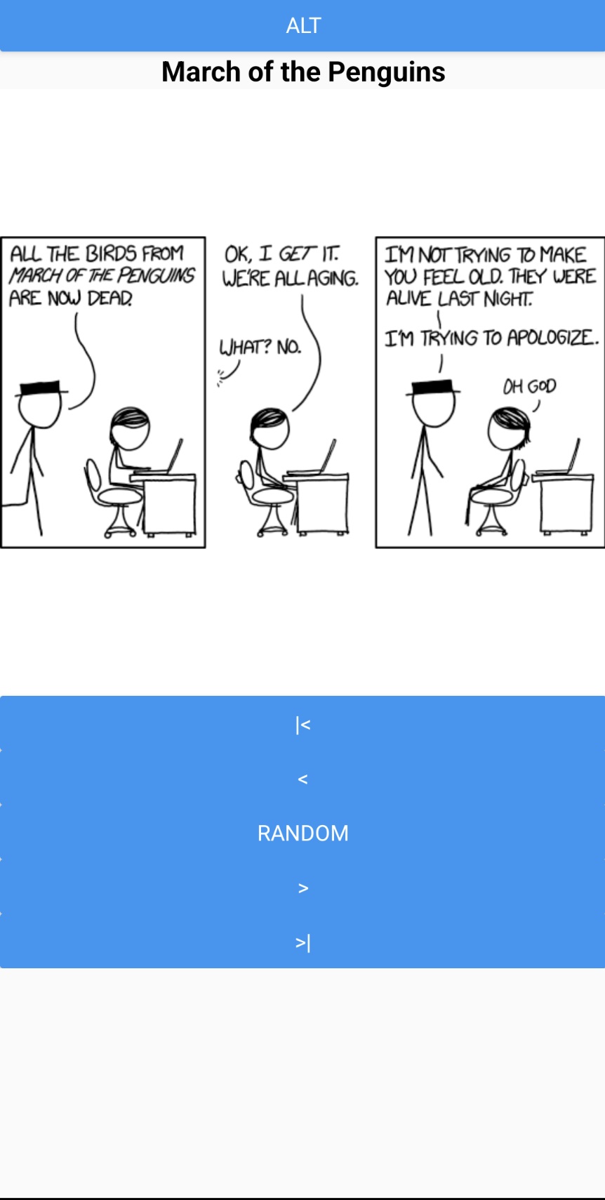 Android Version of the XKCD Reader App